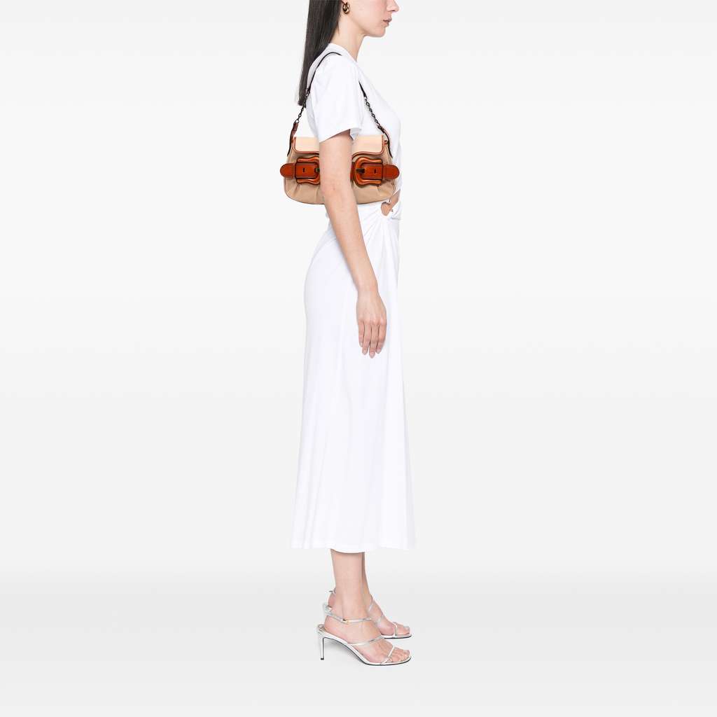 Fendi Nylon and Leather B Bis Shoulder Bag - Detail 2