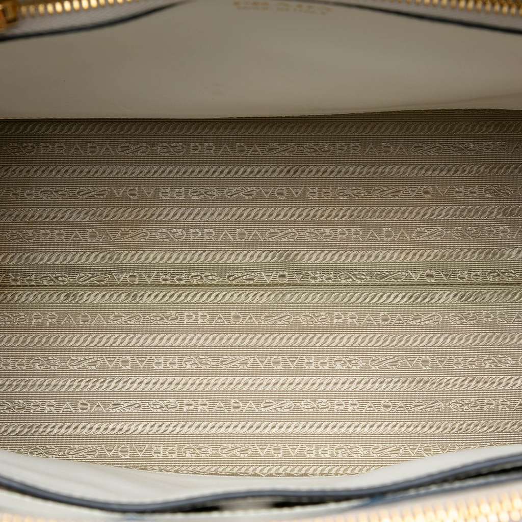 Prada City Calf Trimmed Saffiano Greche Paradigme Bag - 4