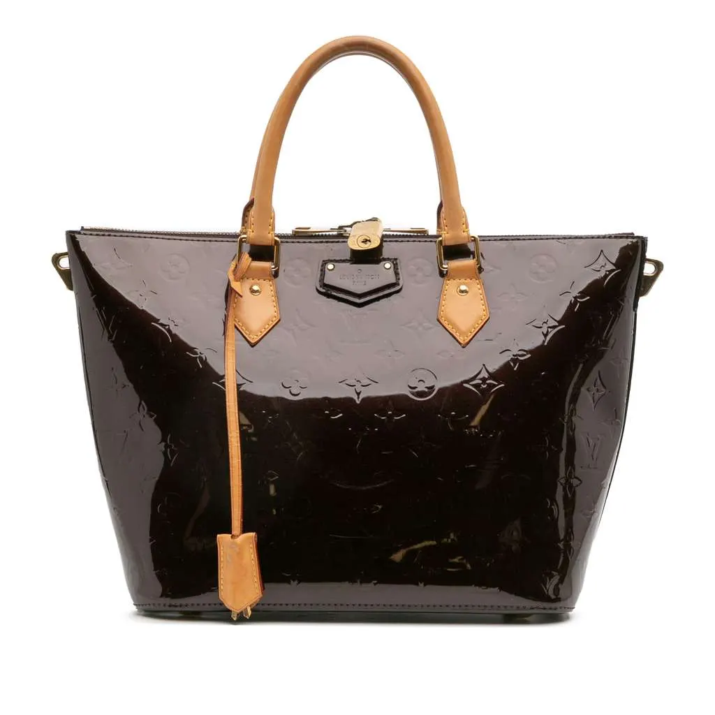 Louis Vuitton Monogram Vernis Montebello MM Purple Leather Good - Front View
