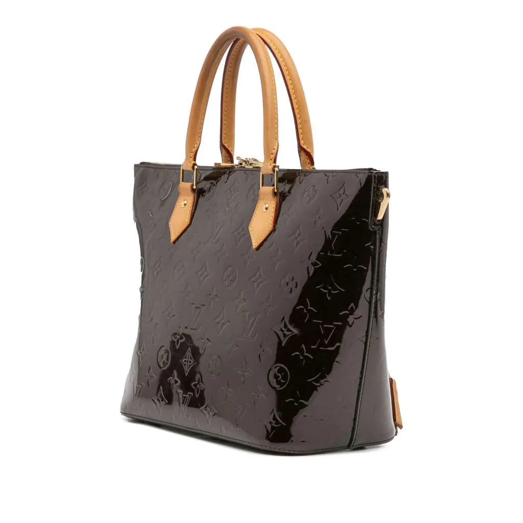 Louis Vuitton Monogram Vernis Montebello MM Purple Leather Good - Back View