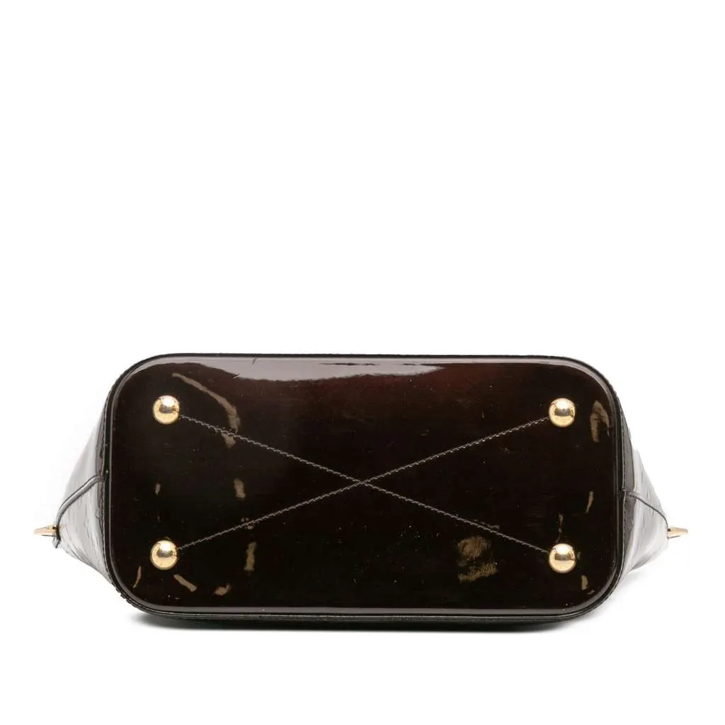 Louis Vuitton Monogram Vernis Montebello MM Purple Leather Good - Inside View