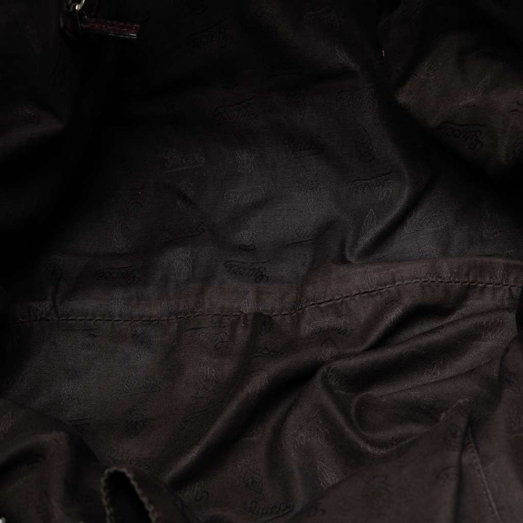 Gucci Medium GG Canvas Bamboo Bar Tote - 4