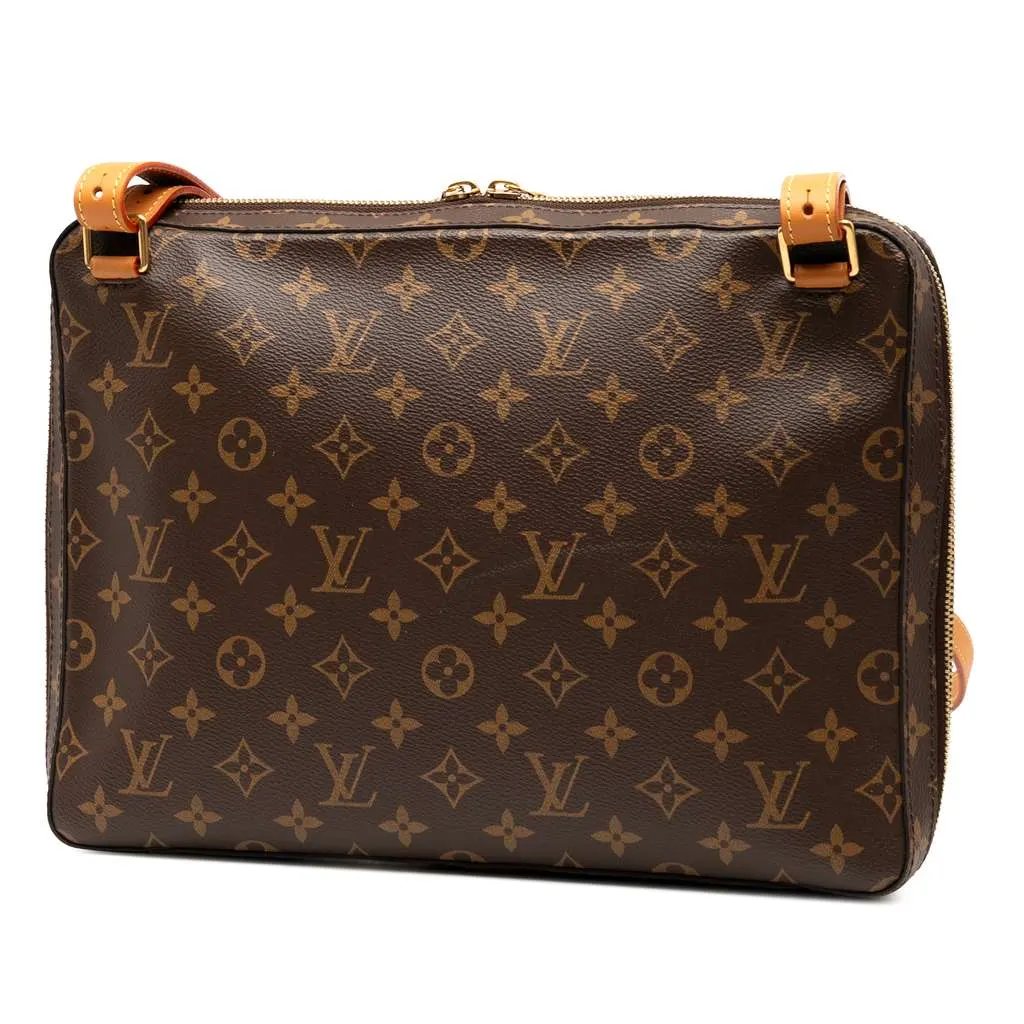 Louis Vuitton Monogram Soft Trunk Messenger MM Brown Very good - Back View