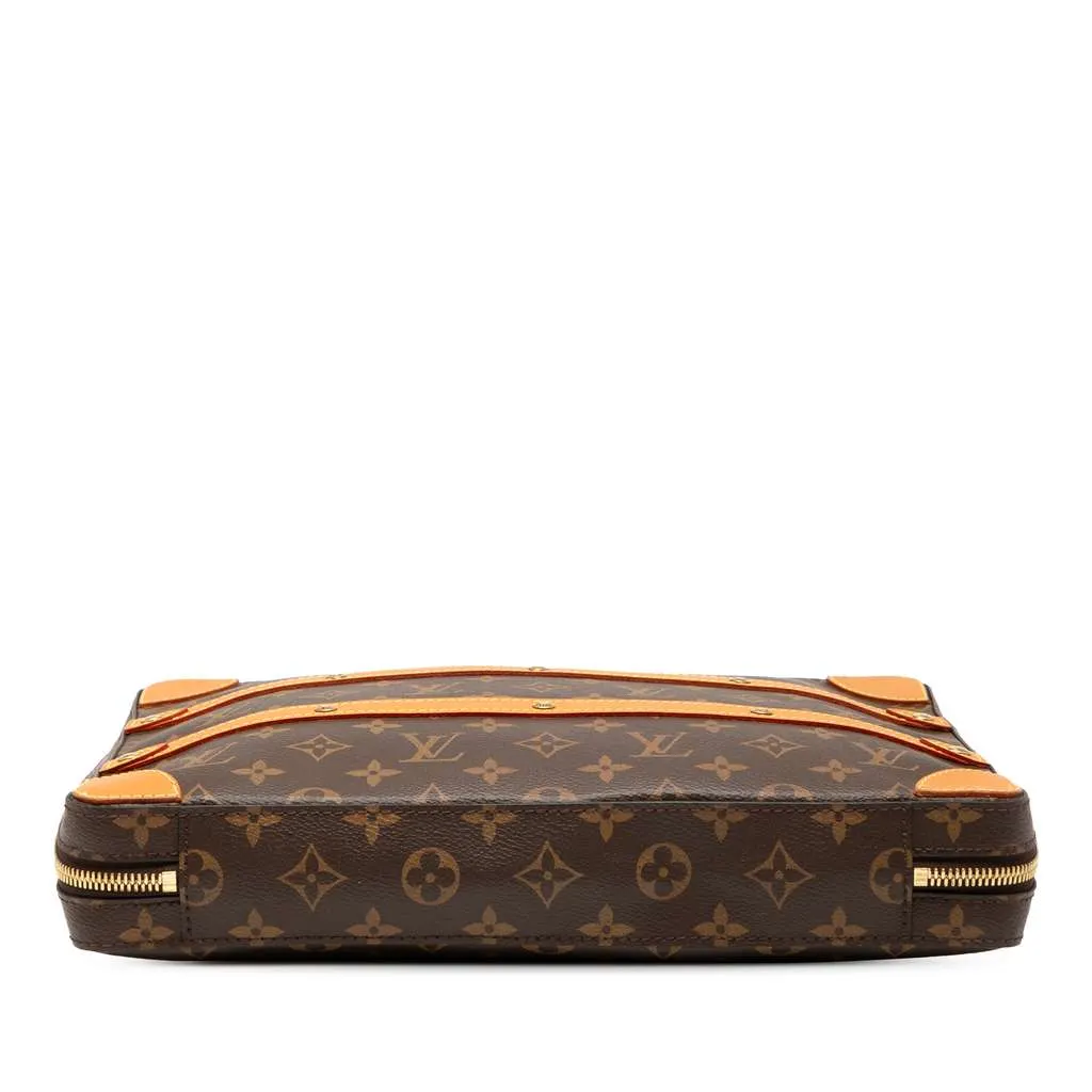 Louis Vuitton Monogram Soft Trunk Messenger MM Brown Very good - Inside View