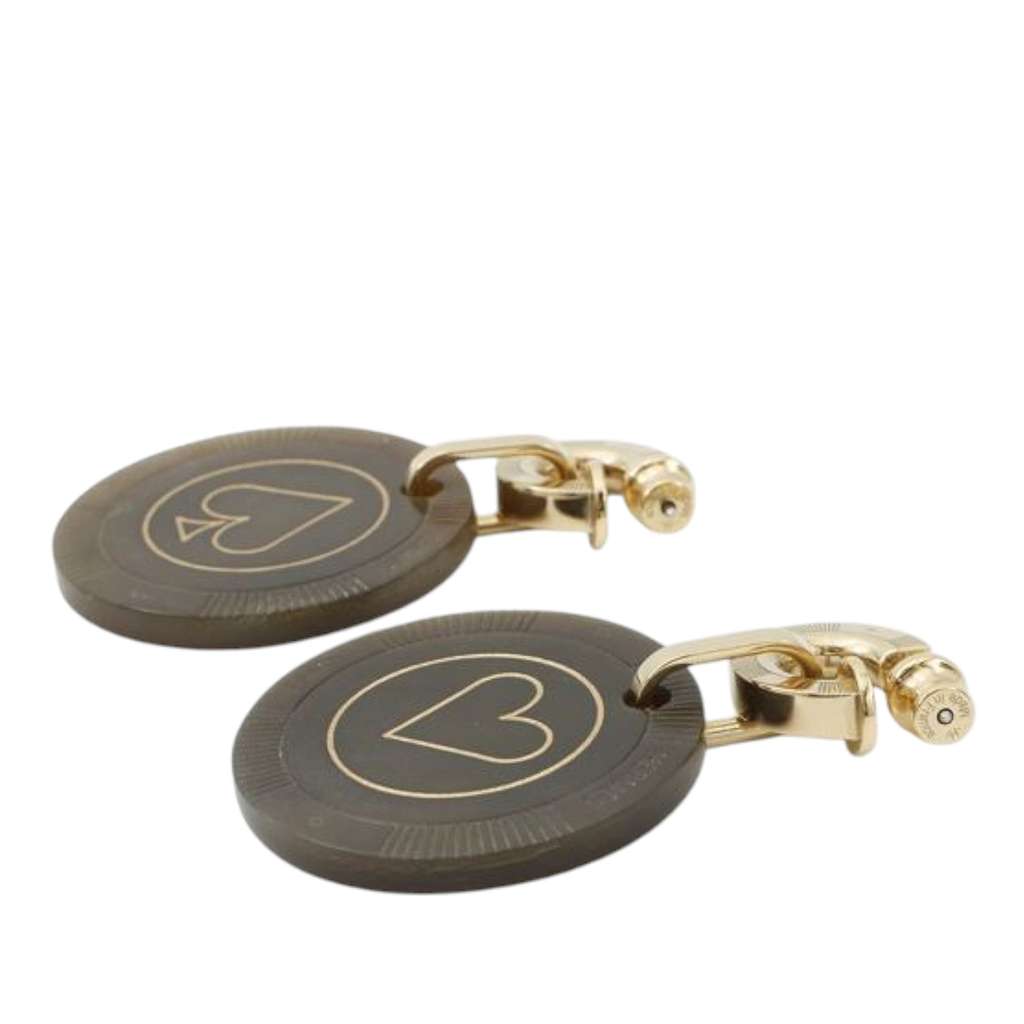 Hermès Gold Plated Horn Faites Vos Jeux Push Back Earrings - 3