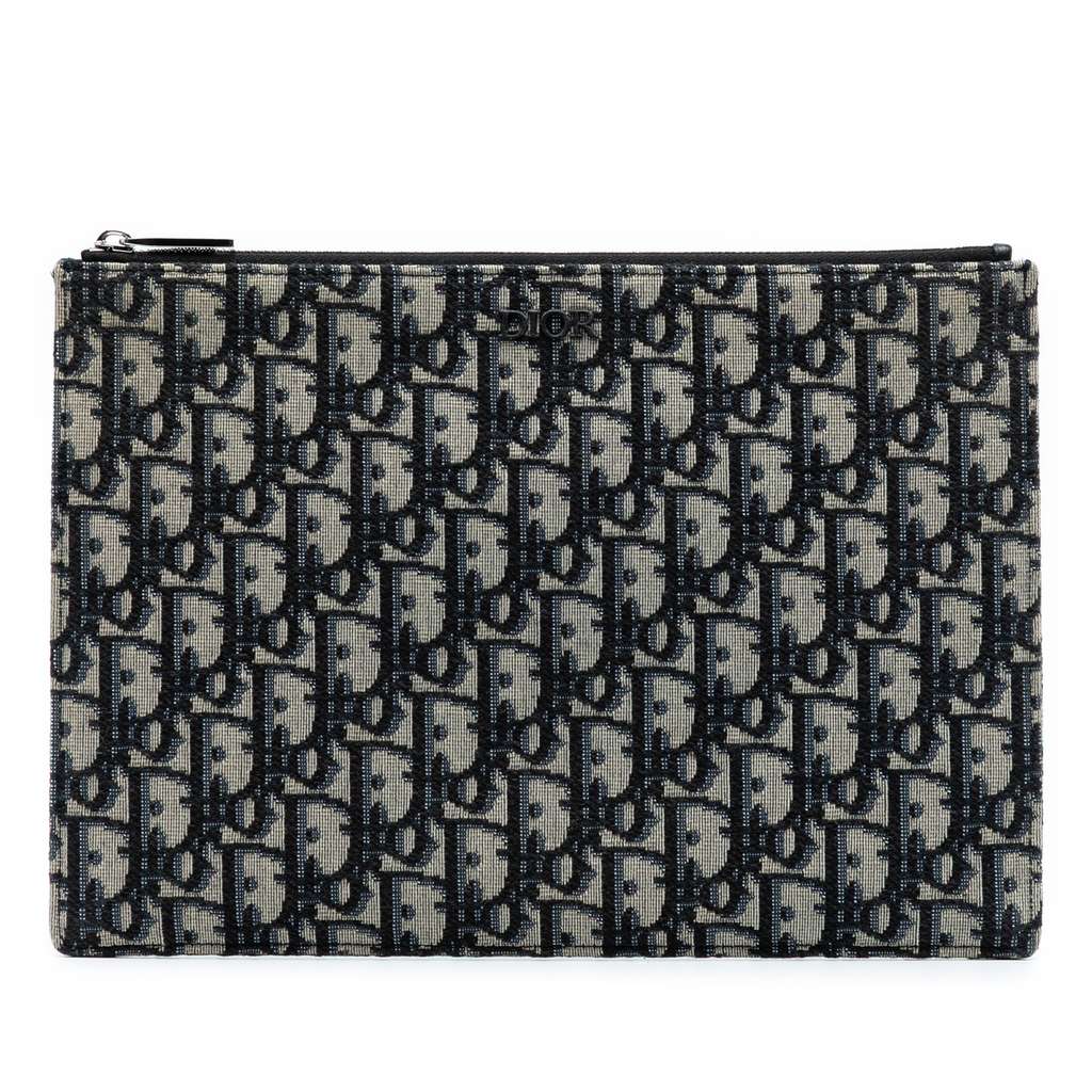 Dior Oblique Canvas Clutch