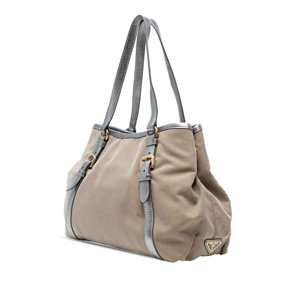Prada Canvas Canapa Logo Tote - 2