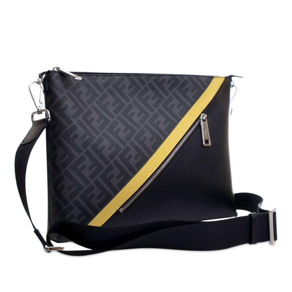 Fendi Zucca Coated Canvas Diagonal Crossbody - 2