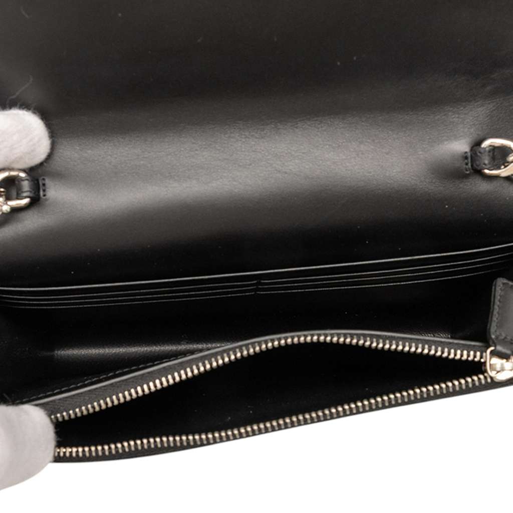 Saint Laurent Calfskin Cloud Star Applique Classic Monogram Kate Tassel Wallet on Chain - 4