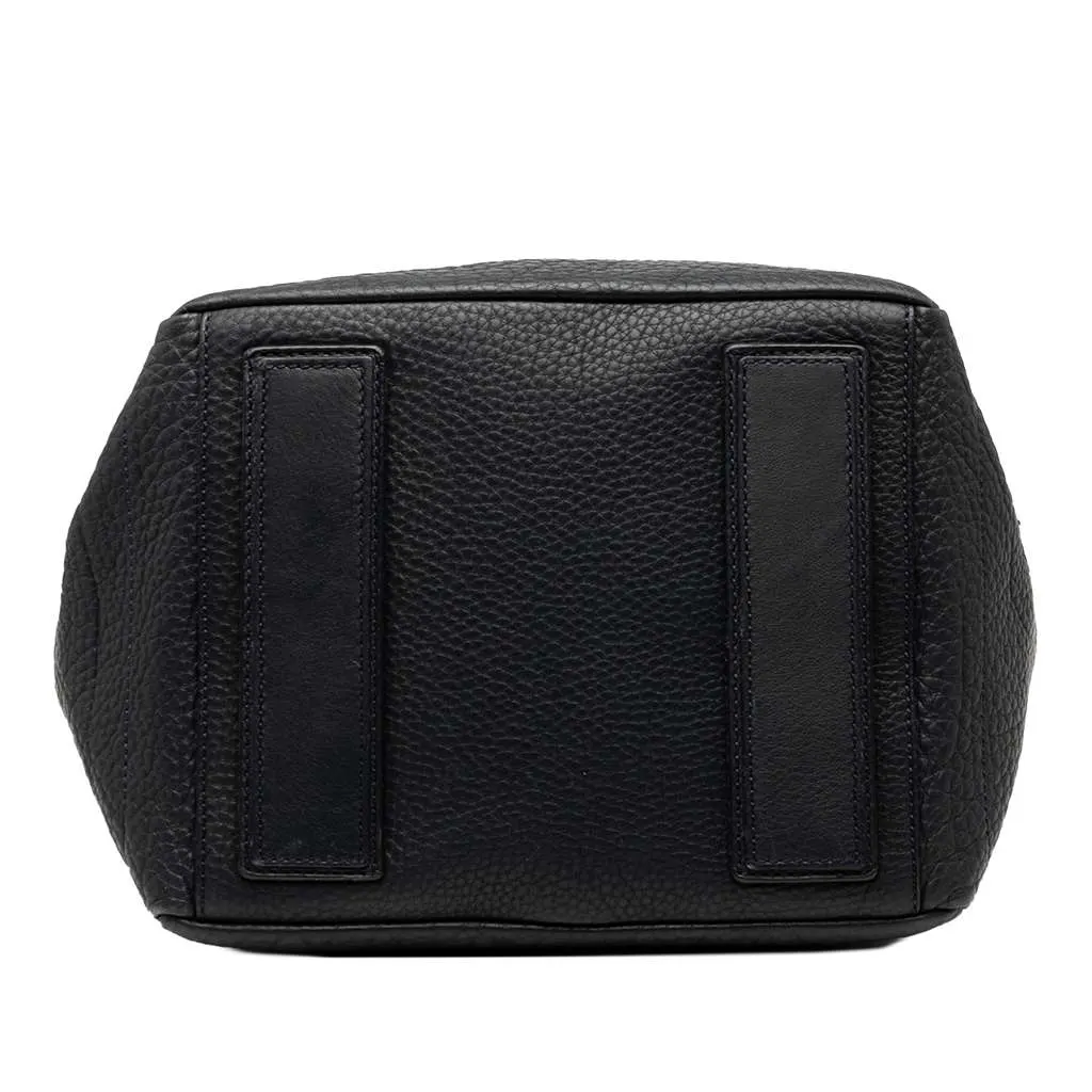 Celine Leather Satchel Blue Leather Good - Inside View
