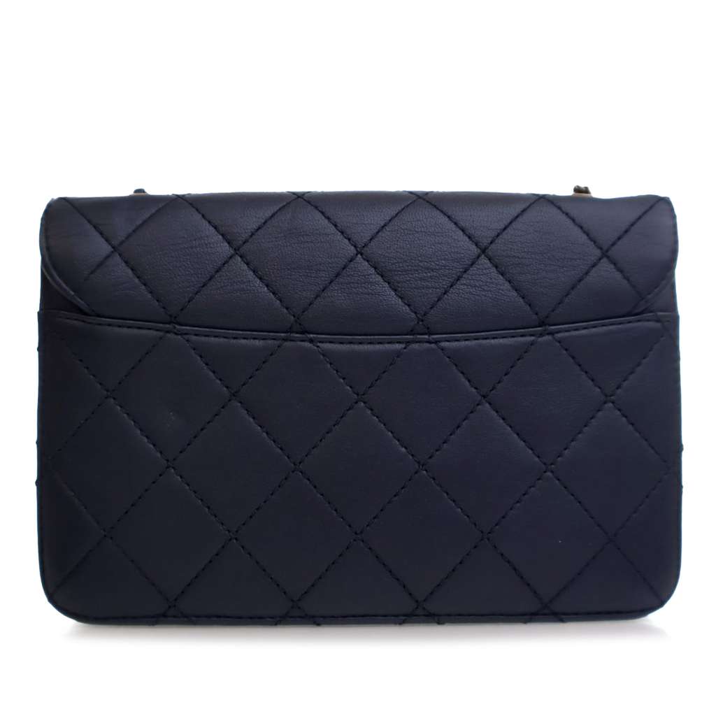 Chanel Mini Lambskin Beauty Lock Flap - Back view