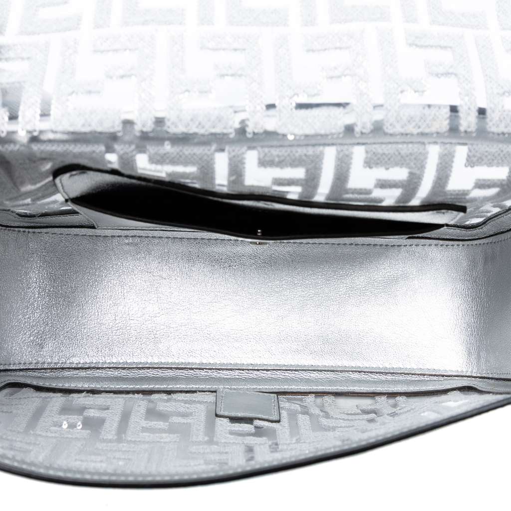 Fendi Nicki Minaj Medium Sequined PVC FF 1974 Baguette Satchel - 4