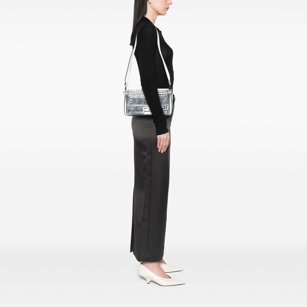 Fendi Nicki Minaj Medium Sequined PVC FF 1974 Baguette Satchel - Detail 2