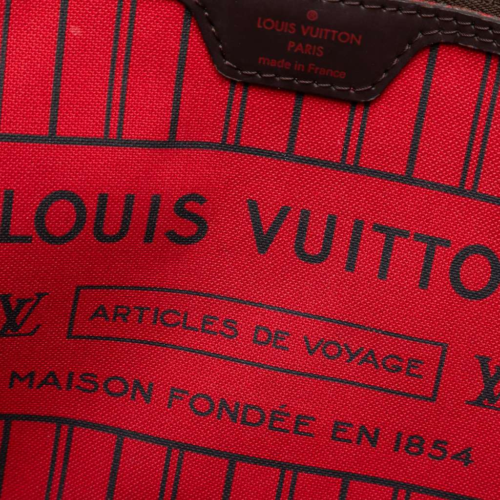 Louis Vuitton Damier Ebene Neverfull Patches MM - Side view