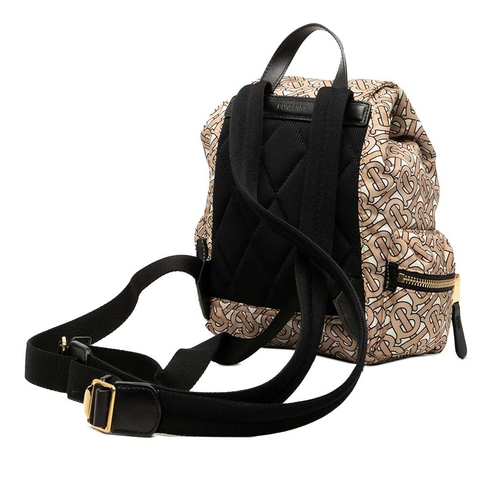 Burberry TB Monogram Nylon Backpack - Back view