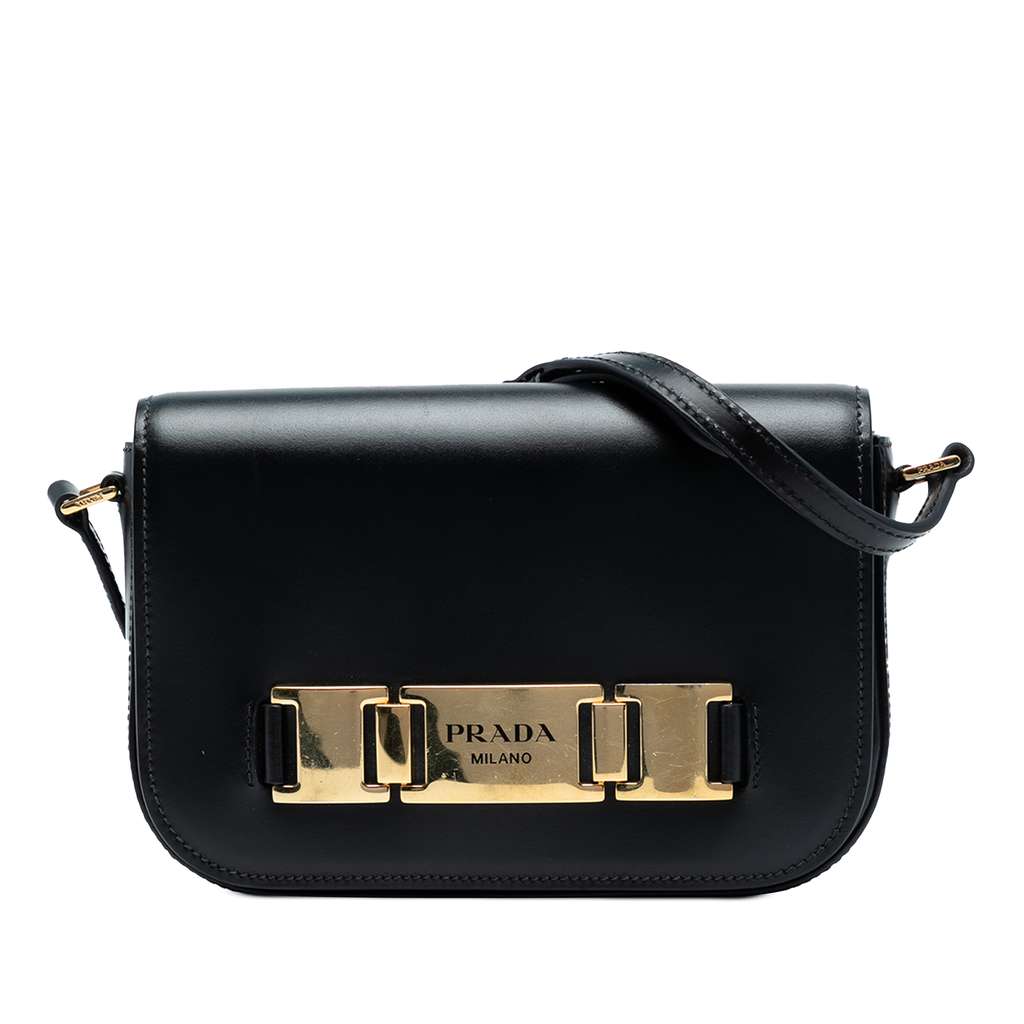 Prada City Calf Flap Crossbody