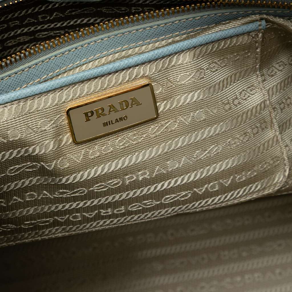 Prada Large Saffiano Lux Galleria Satchel - Side view