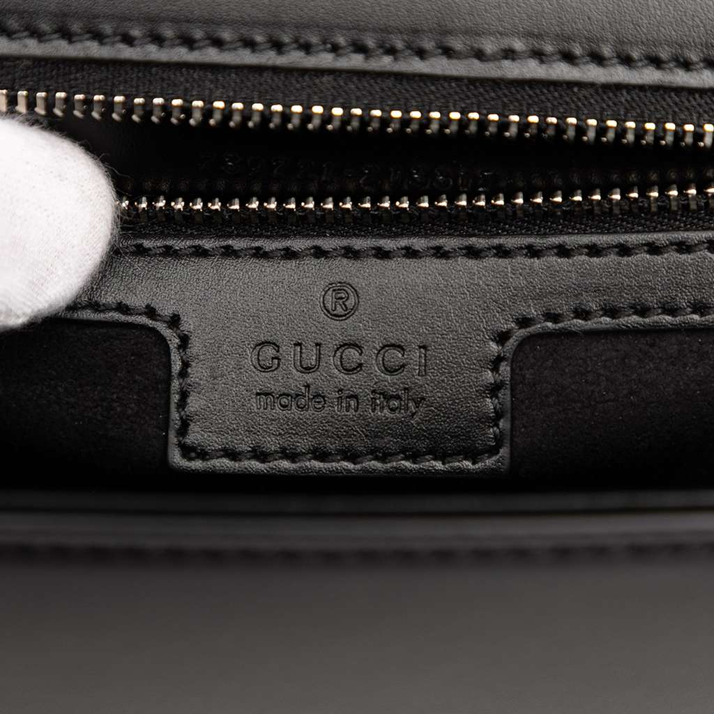 Gucci Small Leather Petite GG Satchel - Side view