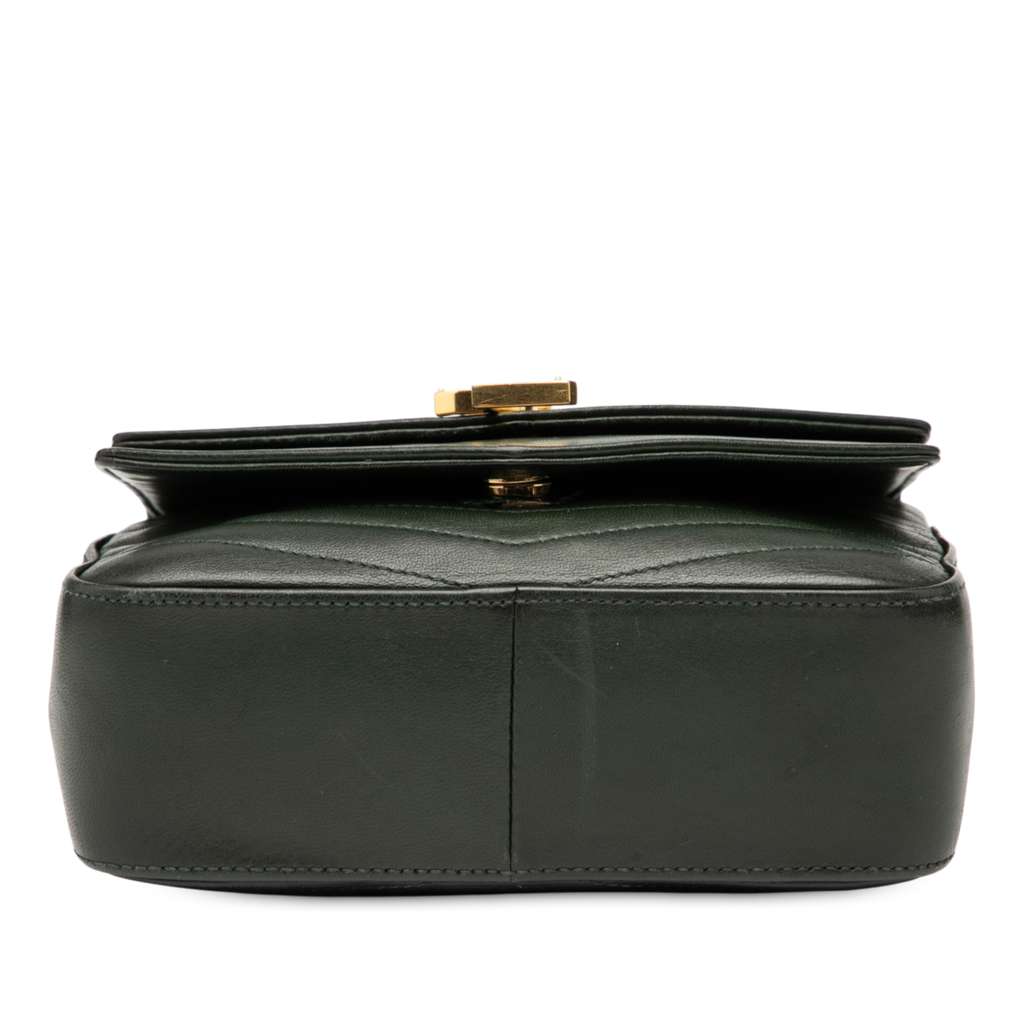 Saint Laurent Small Chevron Lambskin Monogram Sulpice Bag - Image 6