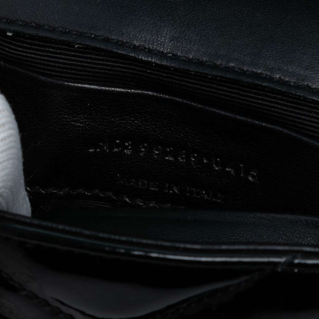 Saint Laurent Baby Patent Chevron Classic Monogram Chain Bag - Detail 1