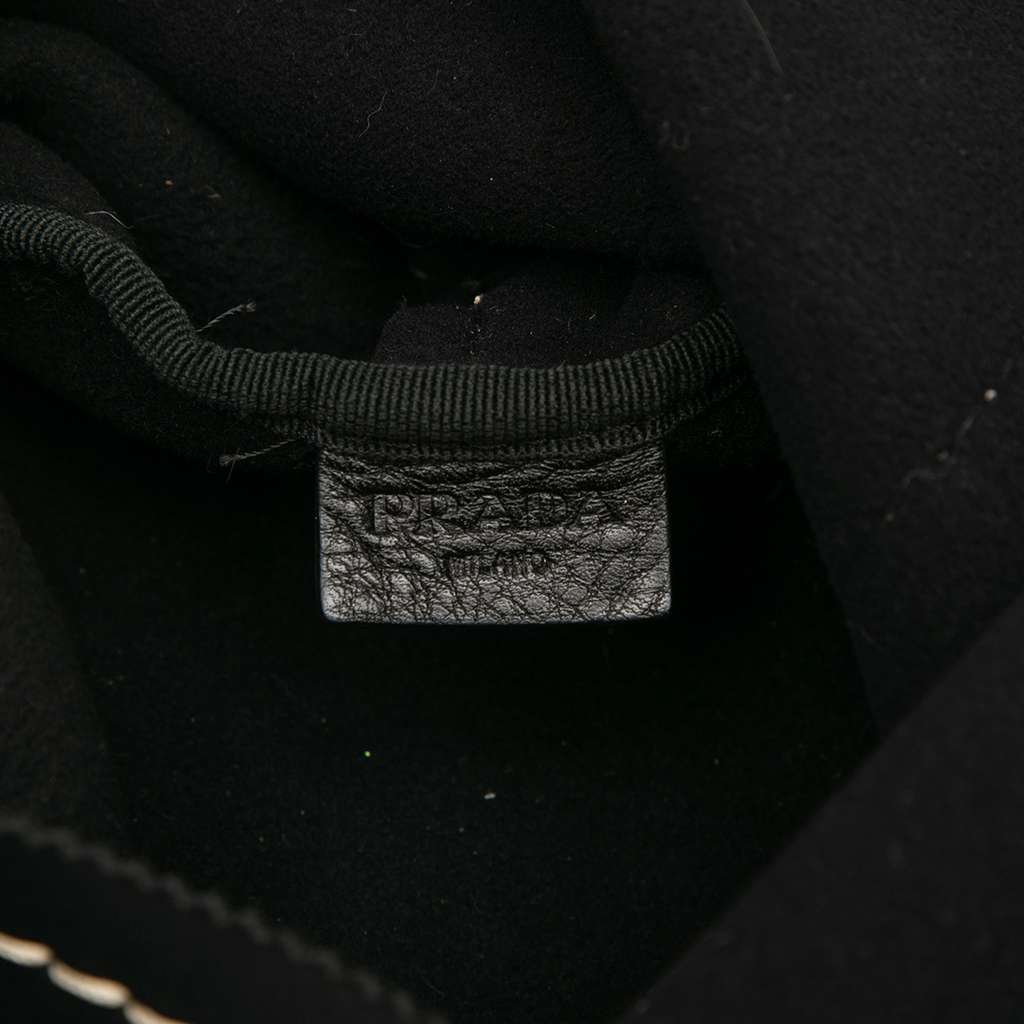 Prada Neoprene Logo Shopping Tote - Side view