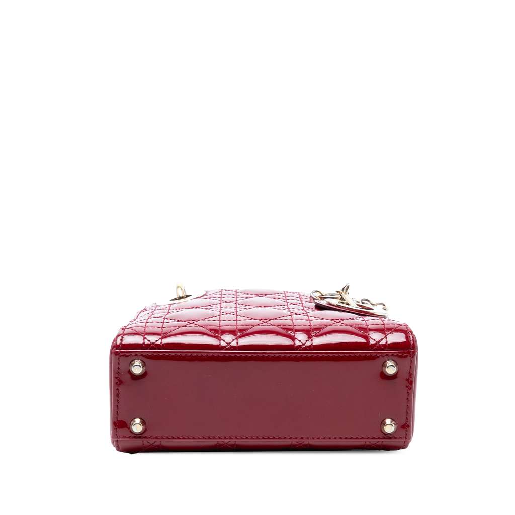 Dior Mini Patent Cannage Lady Dior - Image 6