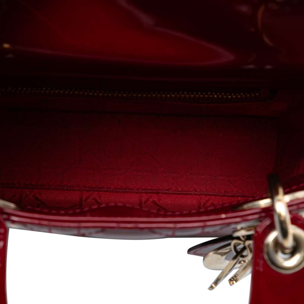 Dior Mini Patent Cannage Lady Dior - 4