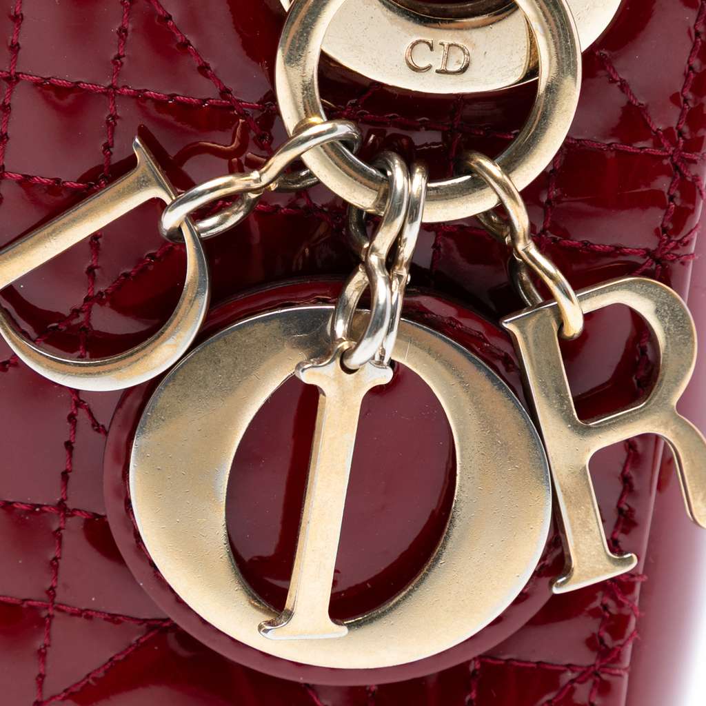 Dior Mini Patent Cannage Lady Dior - Detail 1