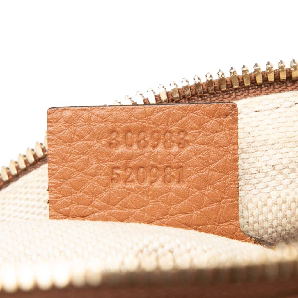 Gucci Pebbled Leather Soho Chain Zip Shoulder Bag - Detail 1