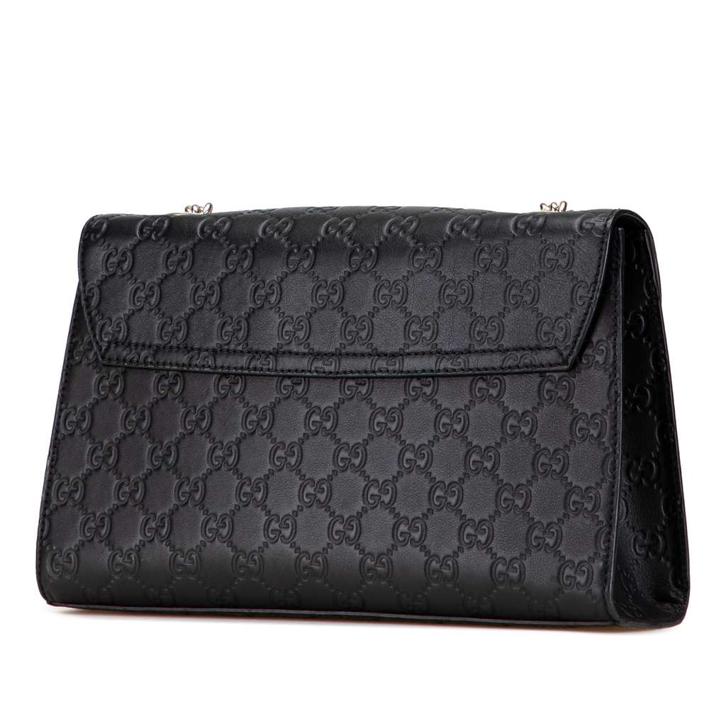 Gucci Medium Guccissima Emily Shoulder Bag - Back view