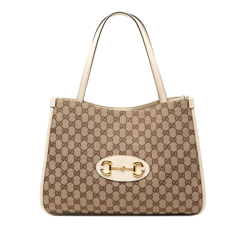 Gucci Medium GG Canvas Horsebit 1955 Tote