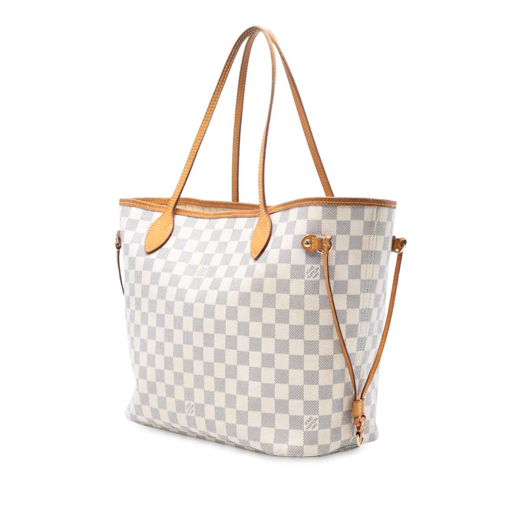 Louis Vuitton Damier Azur Neverfull MM - Back view