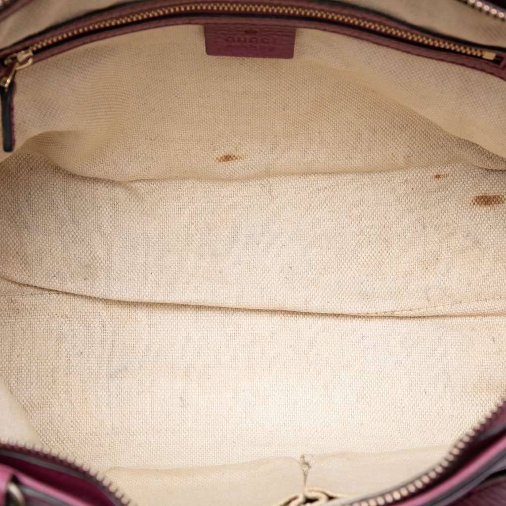 Gucci Small Pebbled Leather Soho Cellarius Satchel - 4