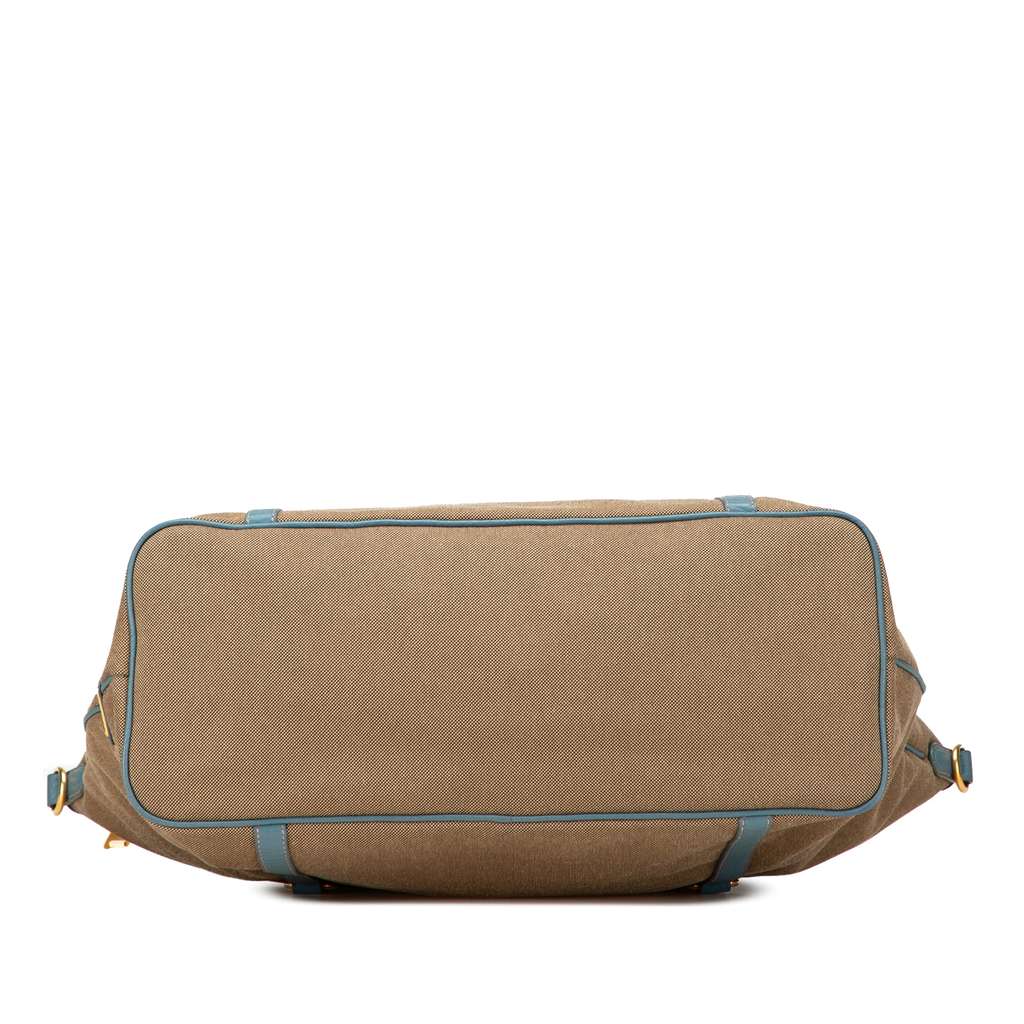 Prada Canvas Canapa Logo Satchel - Image 6