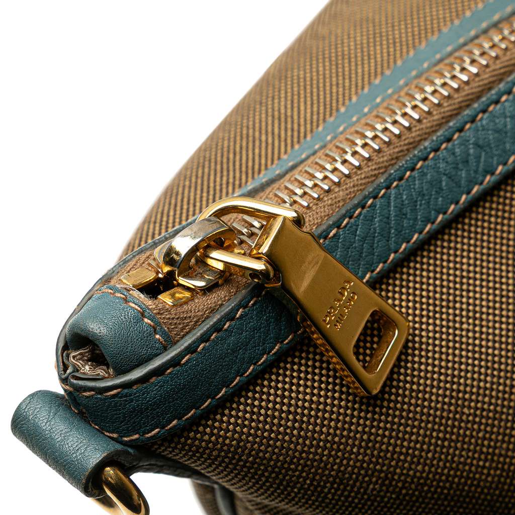 Prada Canvas Canapa Logo Satchel - Image 11