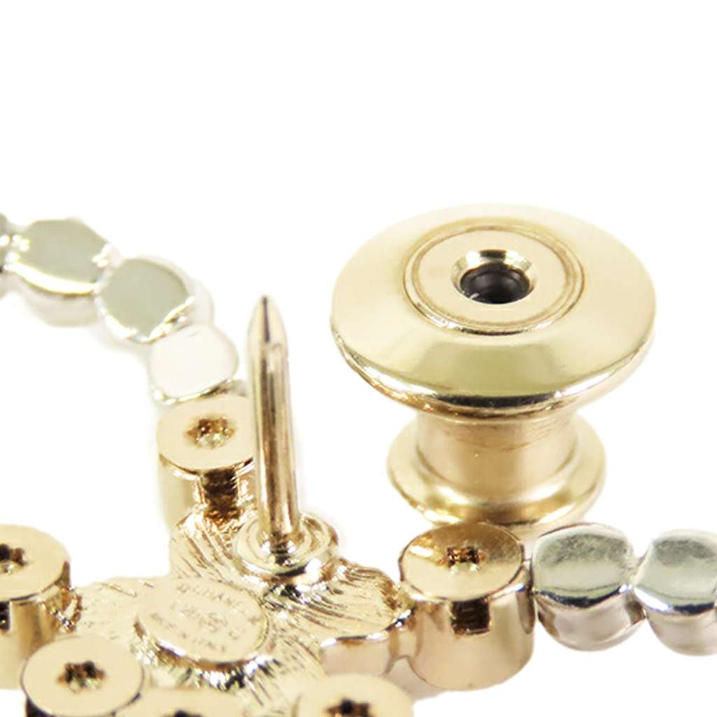 Chanel Gold Plated Rhinestone Embellished Ribbon Marine Brooch - Image 10