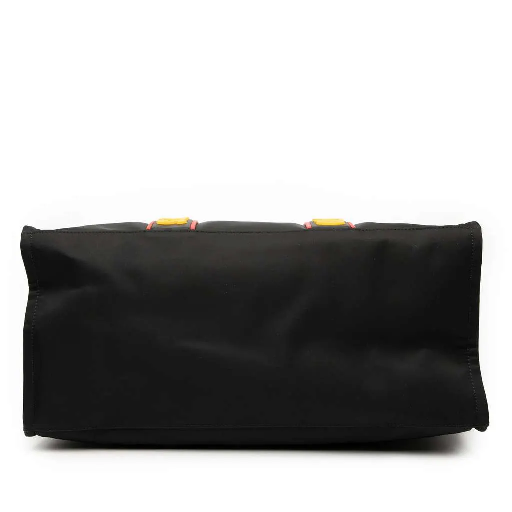 Fendi Large Nylon Think Fendi Yes Shopper Tote Black Good - Inside View