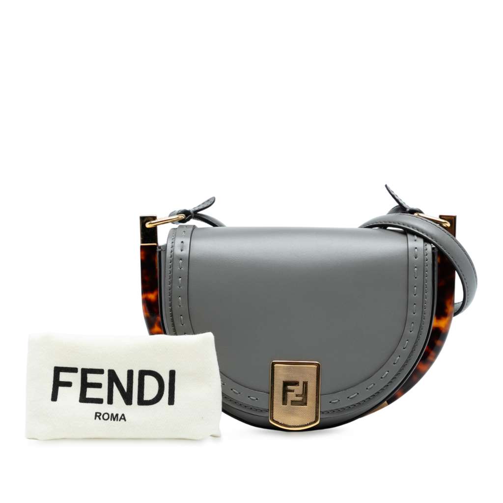 Fendi Leather Moonlight Crossbody - Image 10