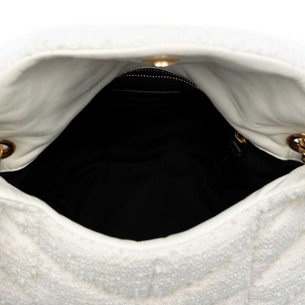 Saint Laurent Small Boucle Tweed Loulou Puffer Shoulder Bag - 4