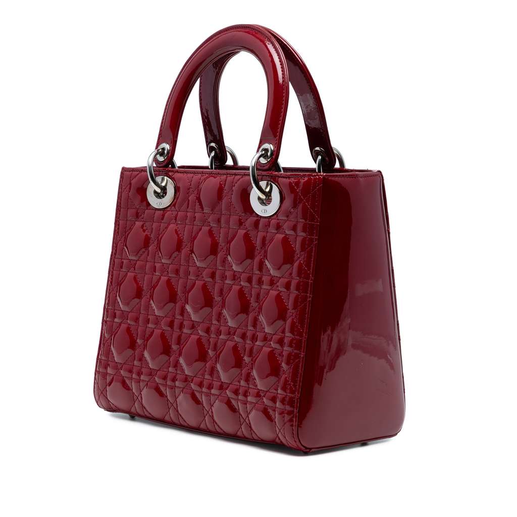 Dior Medium Patent Cannage Lady Dior - Back view