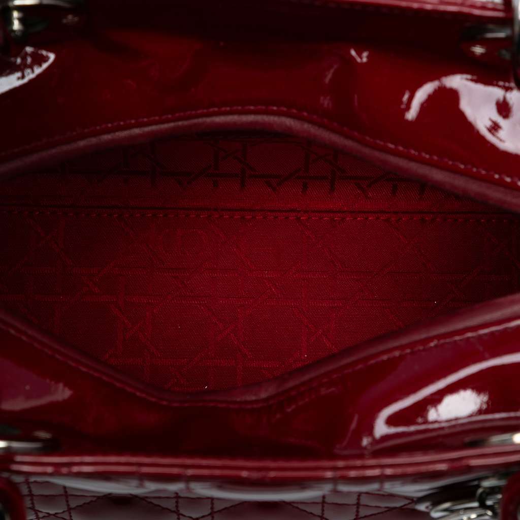 Dior Medium Patent Cannage Lady Dior - 4