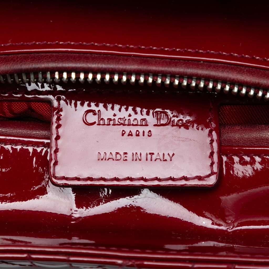 Dior Medium Patent Cannage Lady Dior - Side view