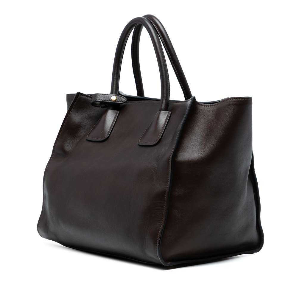 Prada Soft Calf Shopping Tote - Back view