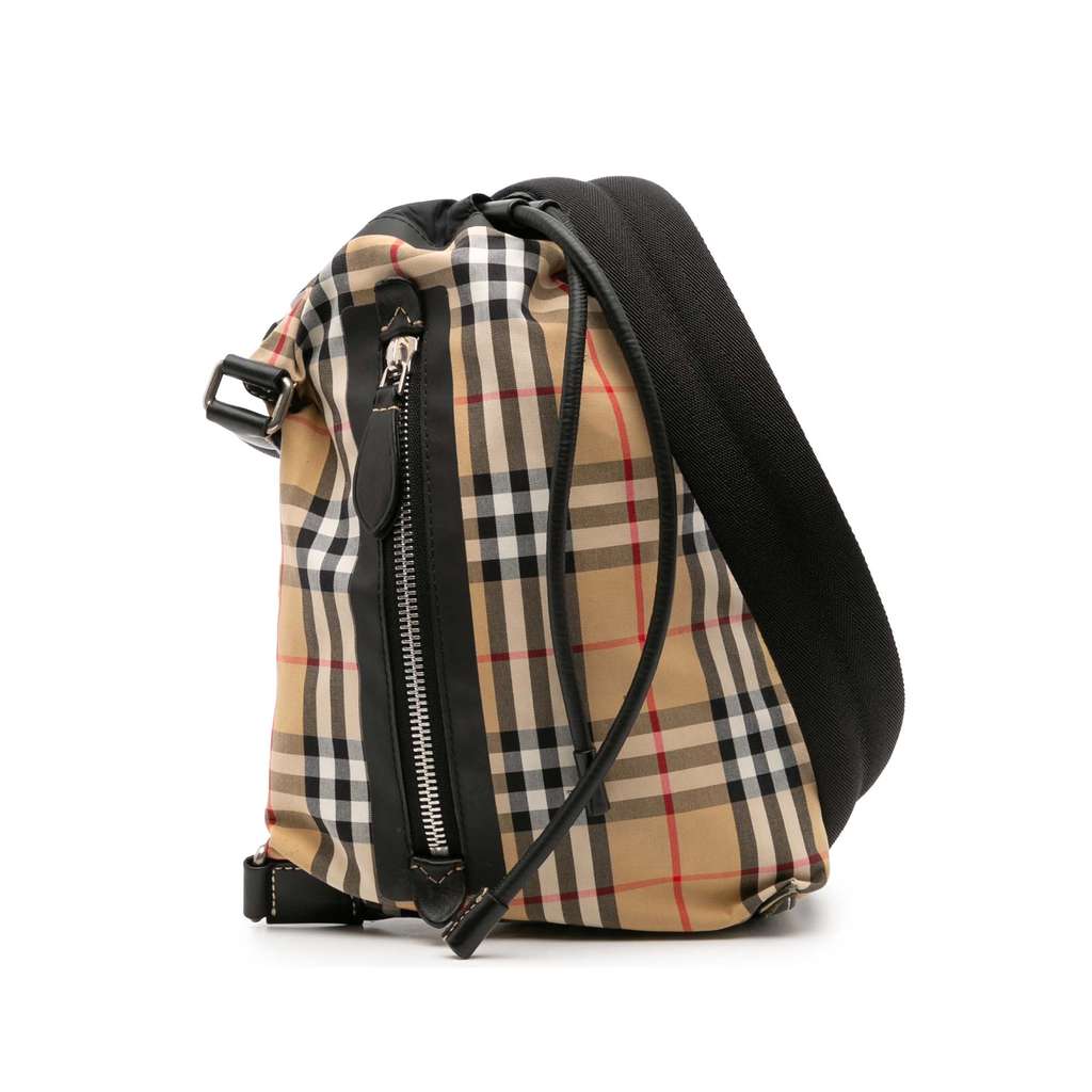 Burberry Small House Check Canvas Sailing Sling Bag