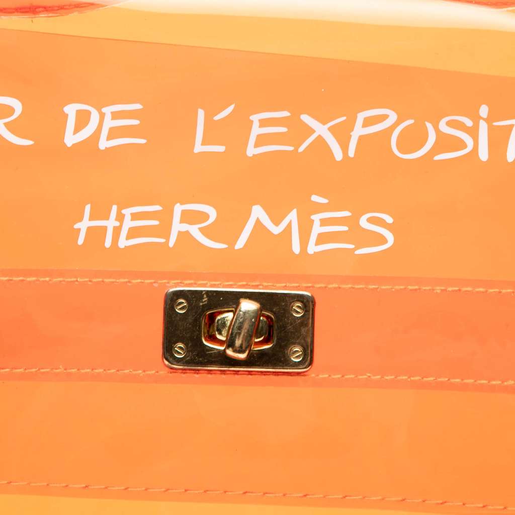 Hermès Vinyl Souvenir De L Exposition Kelly Handbag - Side view