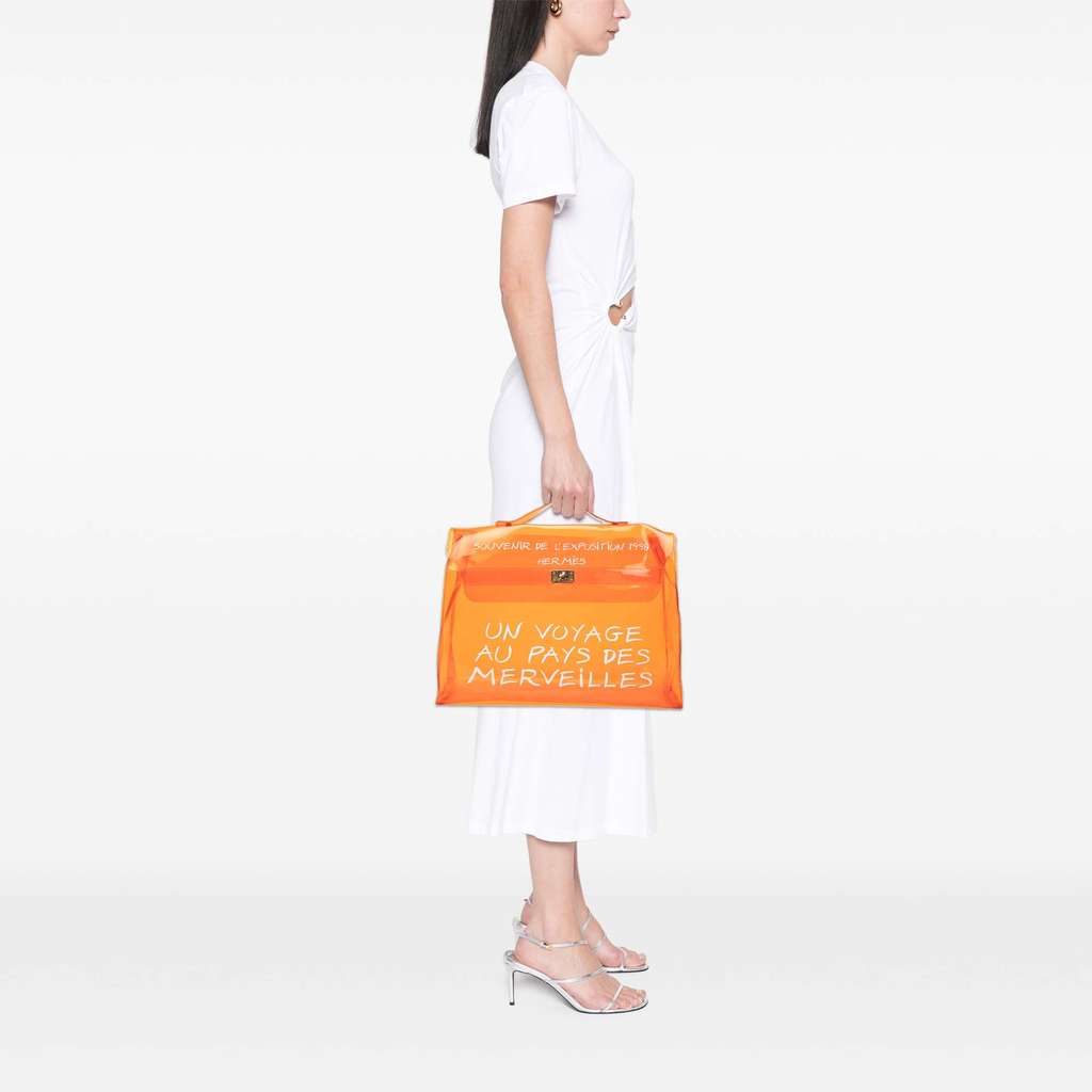 Hermès Vinyl Souvenir De L Exposition Kelly Handbag - Detail 1