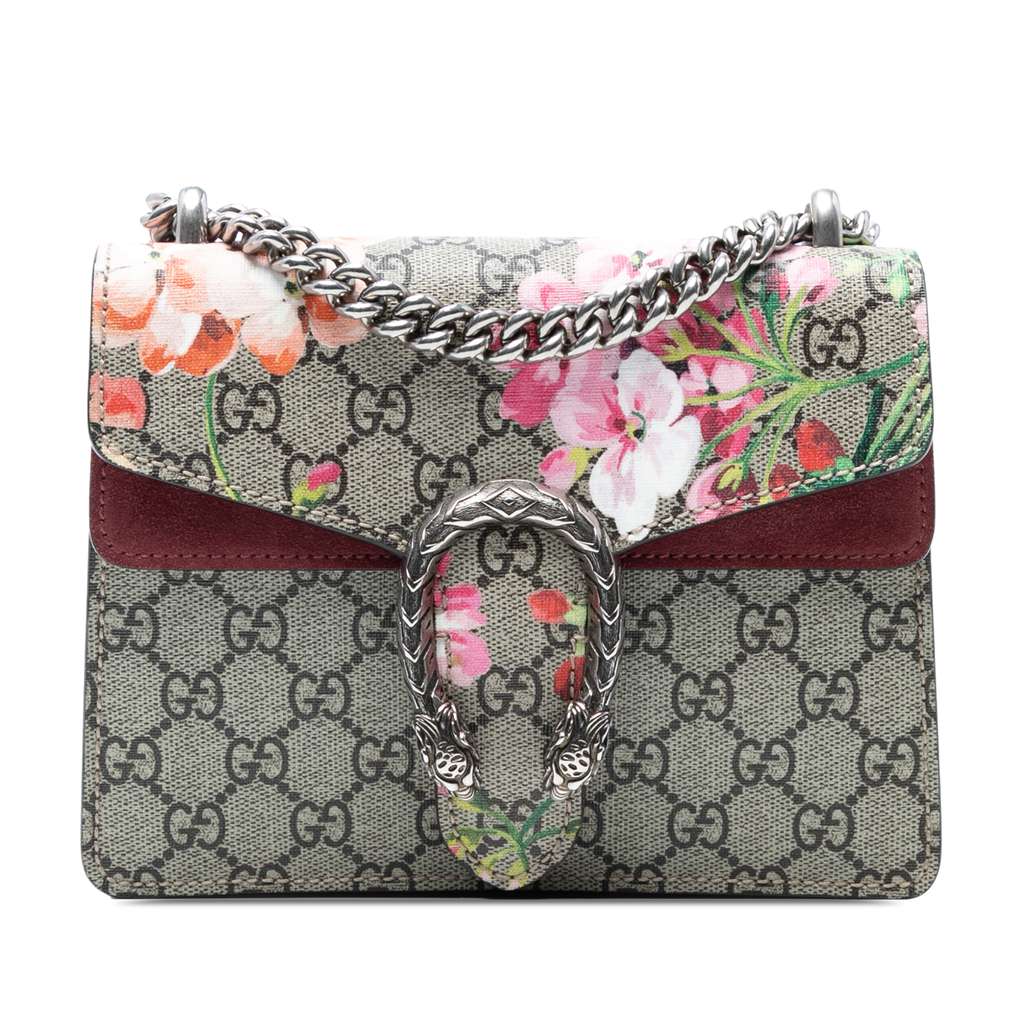 Gucci Small GG Supreme Blooms Dionysus Crossbody