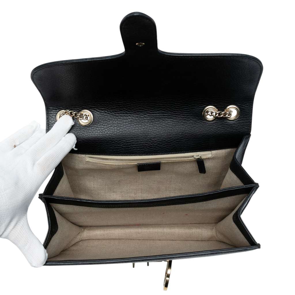 Gucci Medium Dollar Calfskin Interlocking G Crossbody - 4