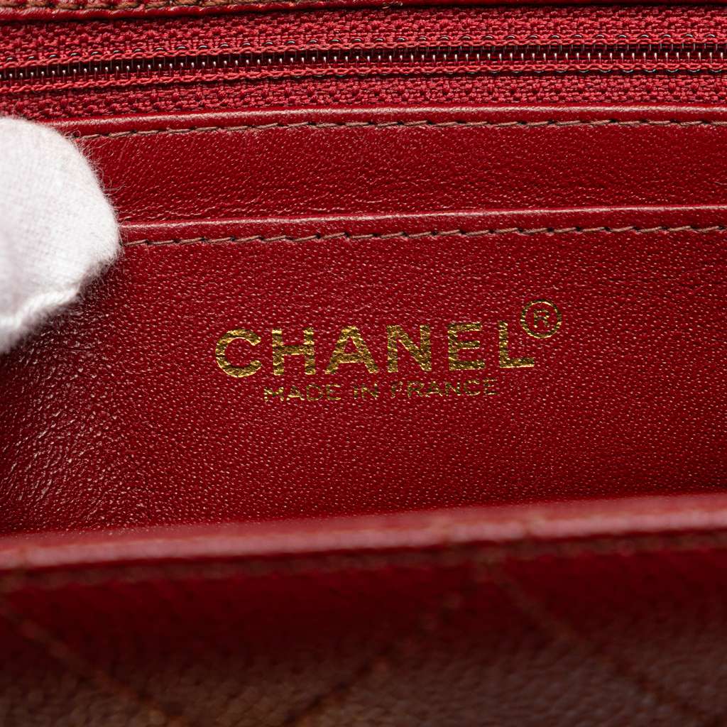 Chanel Reissue 2.55 Quilted Caviar Top Handle Flap - Side view