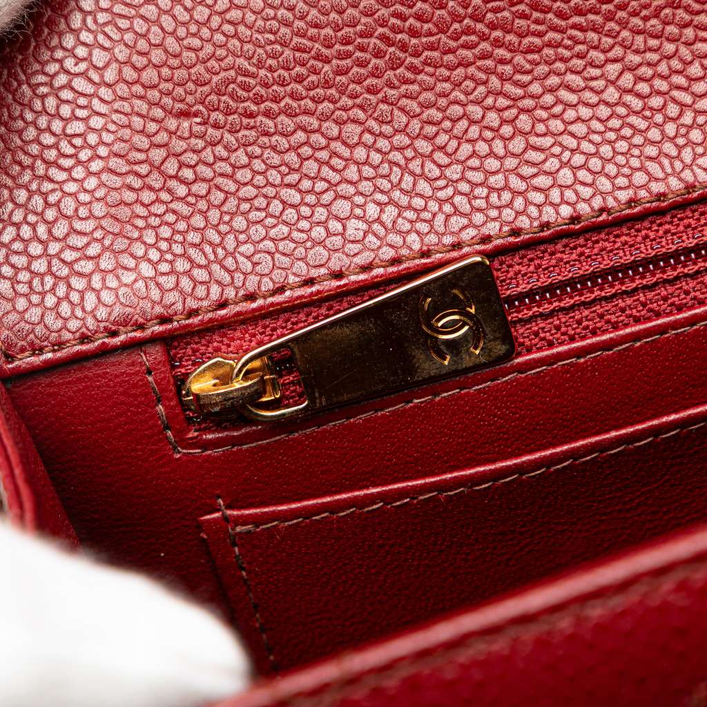 Chanel Reissue 2.55 Quilted Caviar Top Handle Flap - Image 10